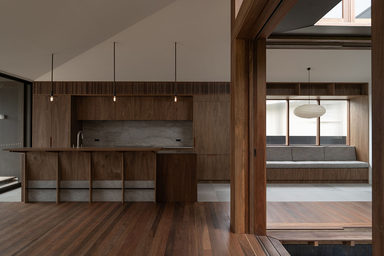 A rare view of the newly completed Brunswick Heads project by Tanev Muir, photography courtesy of Tanev Muir.