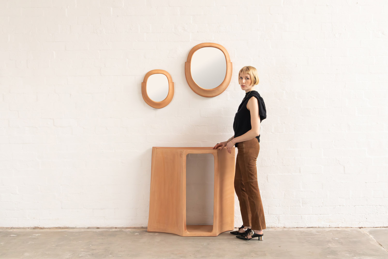 Elan Console and Mirrors by Jordan Fleming for New Volumes.