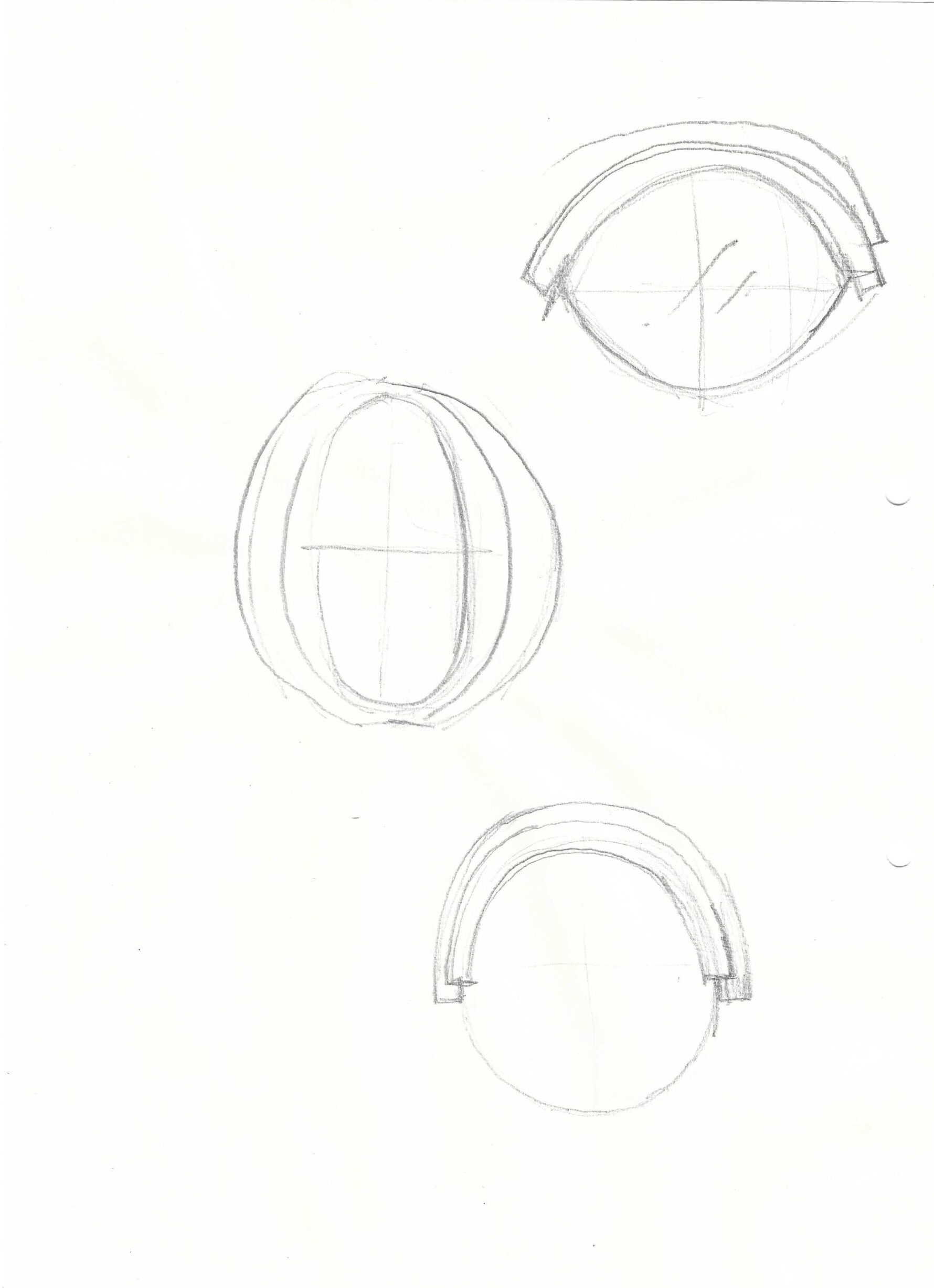 In progress sketch of the Elan Mirror by Jordan Fleming for New Volumes.