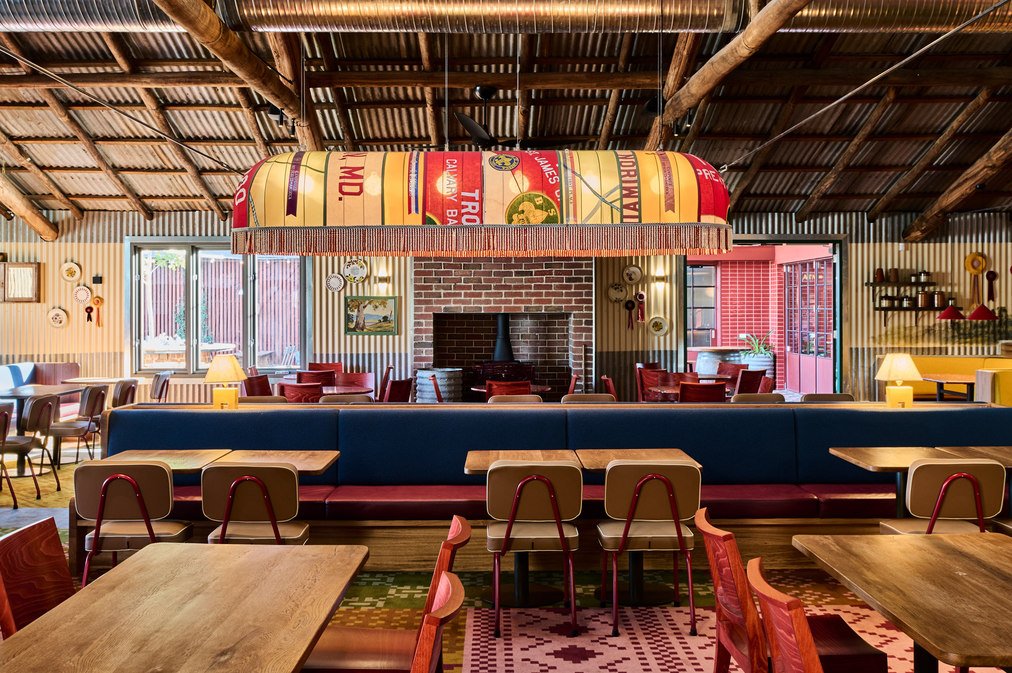 Kinross Woolshed by Techne Architecture + Interior Design, a pub hospitality venue, near Aubury, NSW