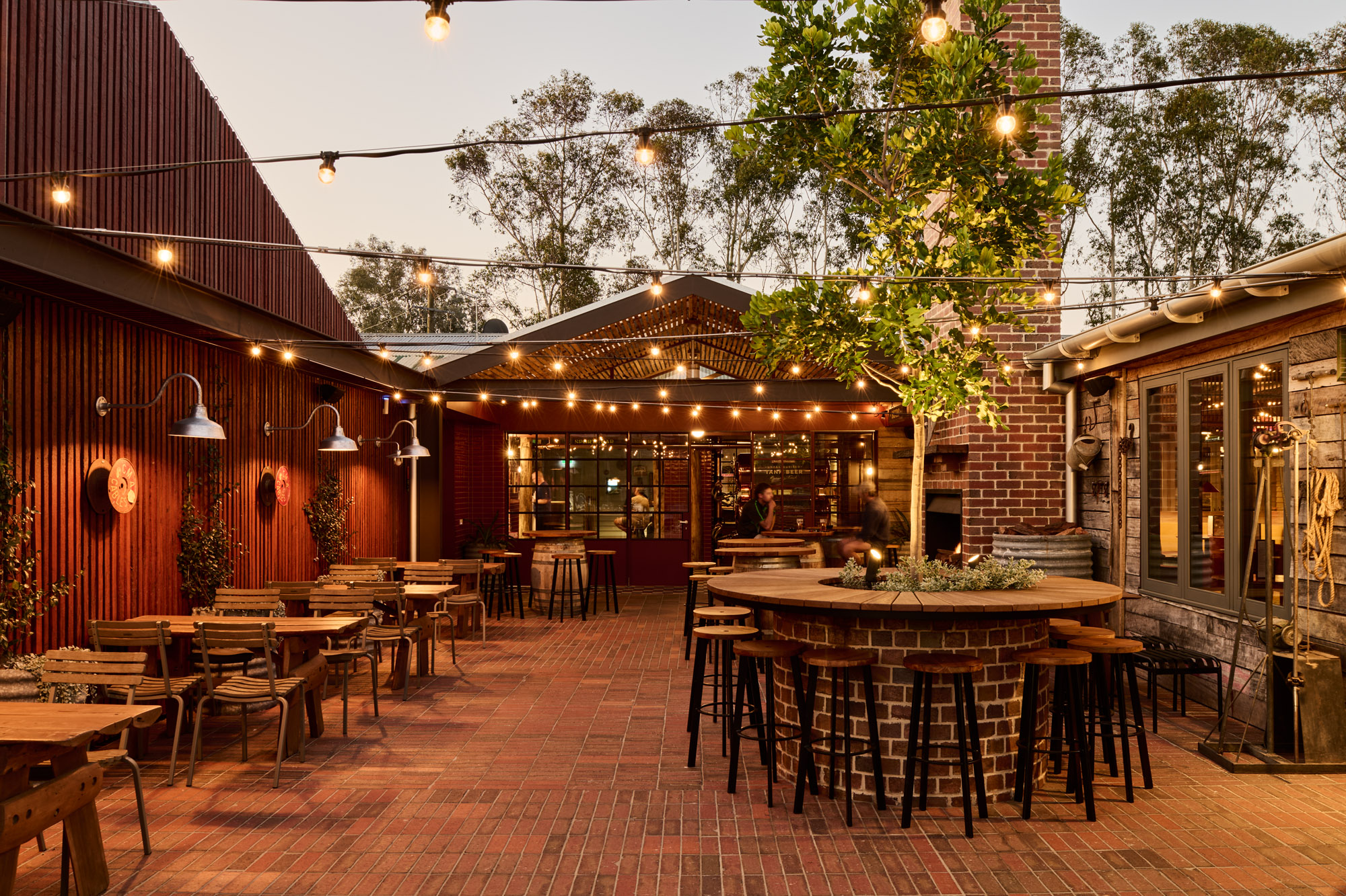 Kinross Woolshed by Techne Architecture + Interior Design, a pub hospitality venue, near Aubury, NSW