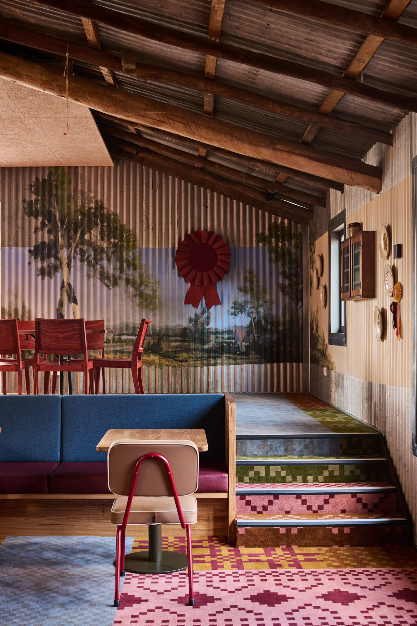 Kinross Woolshed by Techne Architecture + Interior Design, a pub hospitality venue, near Aubury, NSW