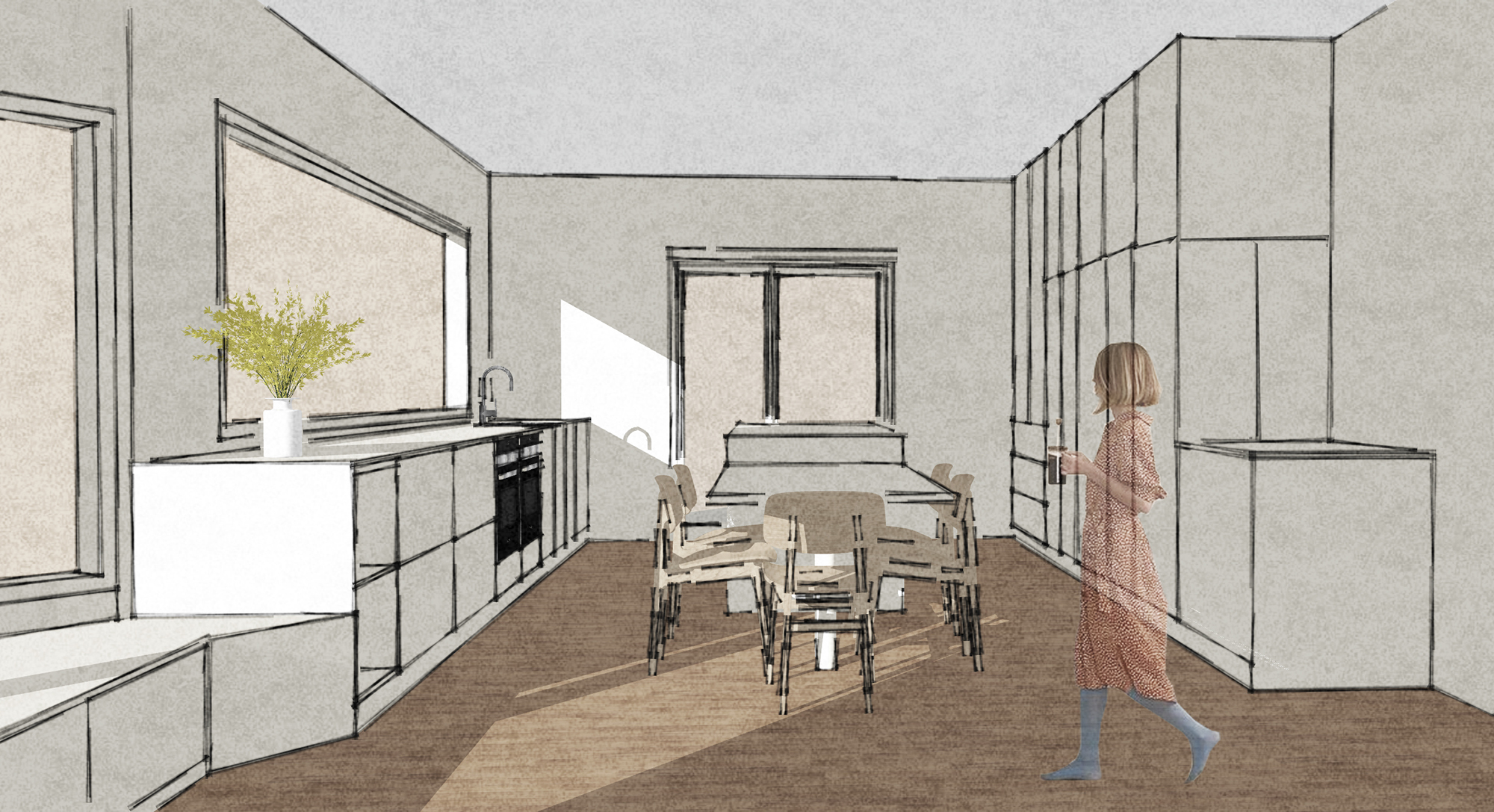 This Vacant Space Lagom House, working drawing