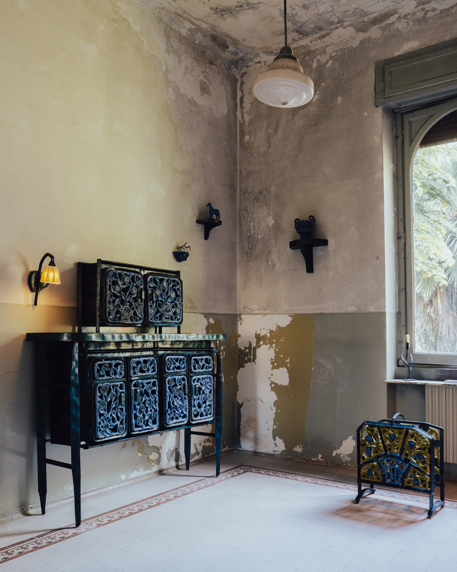 Collection by Natalia Triantafylli and Andrew Pierce Scott at Alcova Milan, Photography by Piergiorgio Sorgetti.