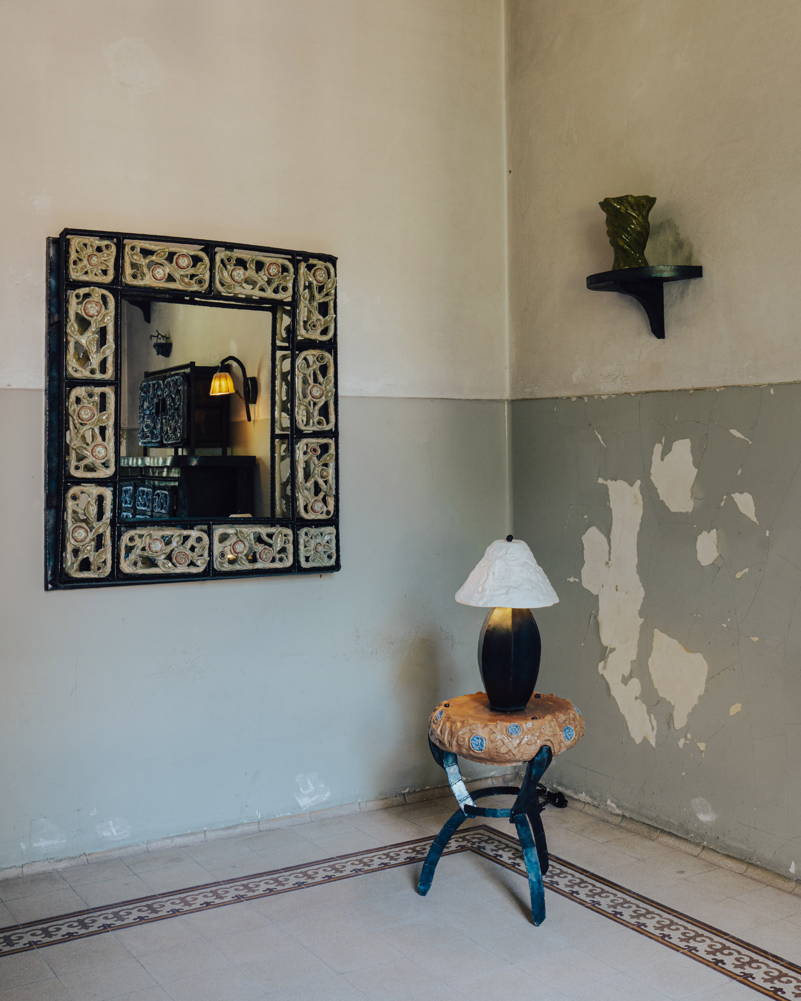 Collection by Natalia Triantafylli and Andrew Pierce Scott at Alcova Milan, Photography by Piergiorgio Sorgetti.